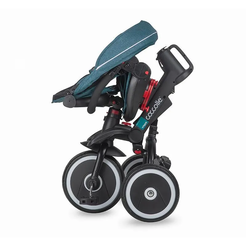 Foldable multifunction tricycle Coccolle Vispo Turquoise Tide