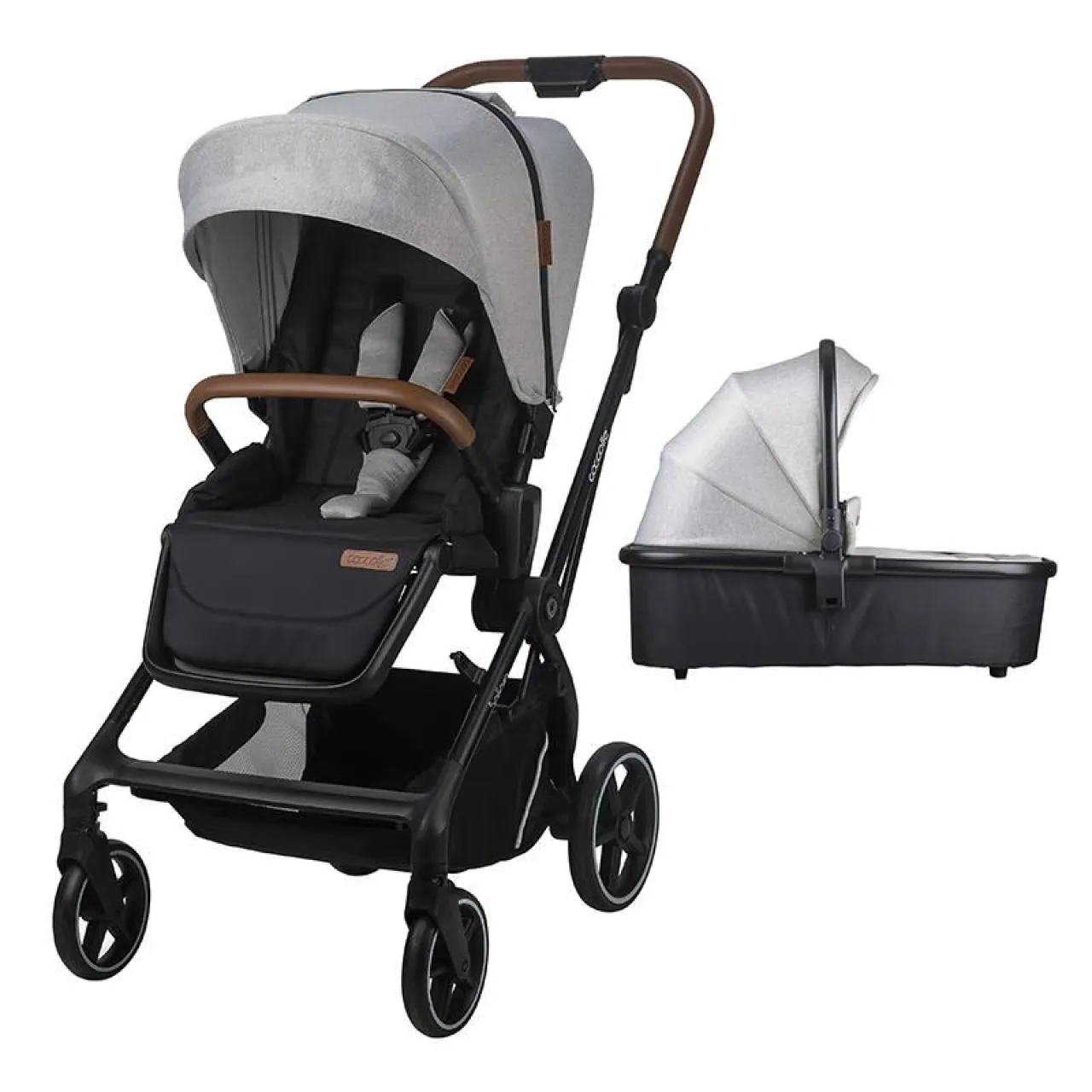 Modular 2-in-1 stroller Coccolle Saliara Greystone