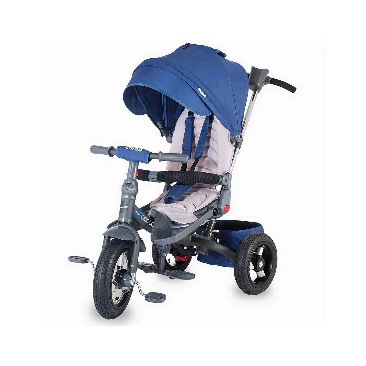 Multifunction tricycle Coccolle Corso Blue
