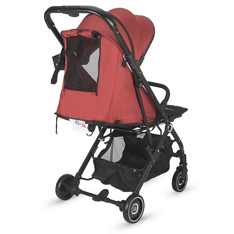 Sport umbrella stroller Coccolle Alla, One-hand fold, Aluminium frame, Canopy with sun visor and mesh panel, Adjustable backrest, Shopping basket, Weight 5.6 kg, Mahogany Brown
