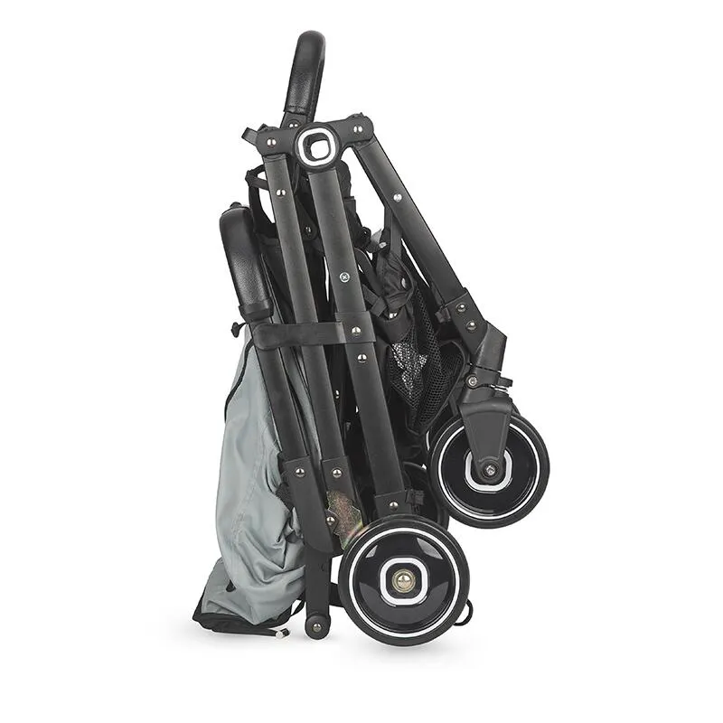 Sport umbrella stroller Coccolle Alla, One-hand fold, Aluminium frame, Canopy with sun visor and mesh panel, Adjustable backrest, Shopping basket, Weight 5.6 kg, Greystone