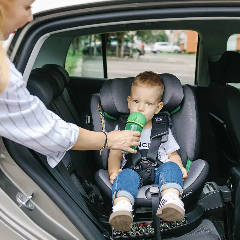 Scaun auto iSize Coccolle Mago Premium, with support leg, Isofix, 40-150 cm, 0-36 kg, 360° rotation, Adjustable headrest, Pozitie somn, Side-impact protection, Anti-rebound bar, Greenstone