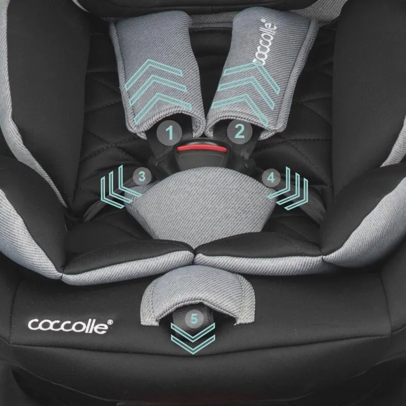 i-Size car seat 40-150 cm Coccolle Vigo Diamond black