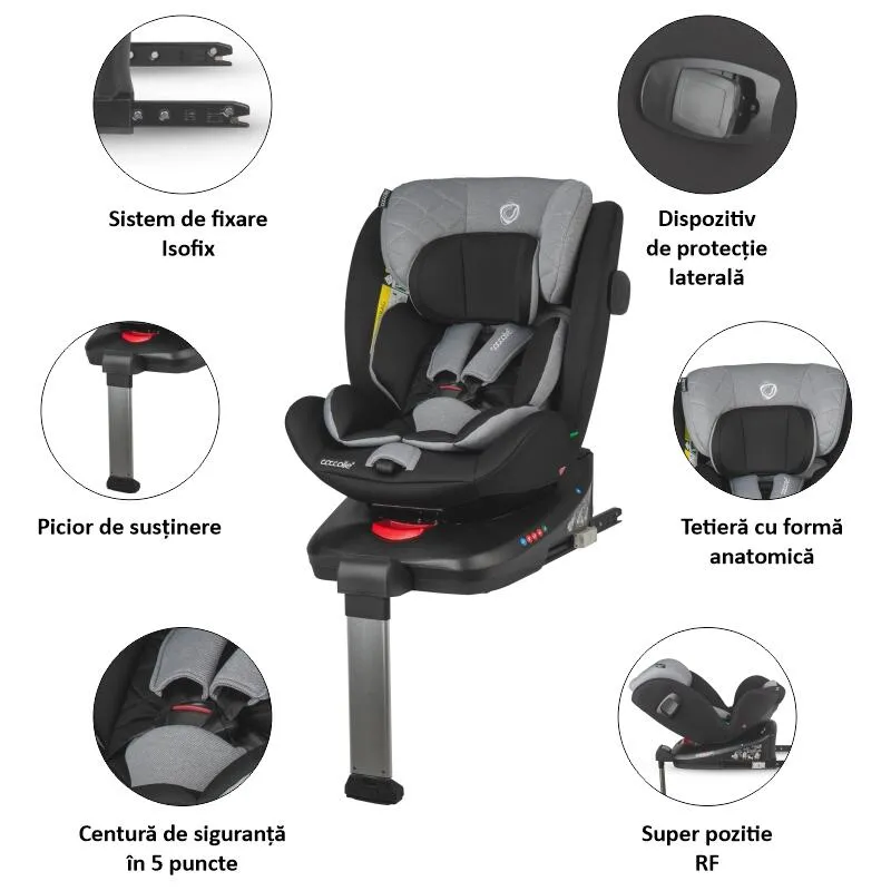 i-Size car seat 40-150 cm Coccolle Vigo Diamond black