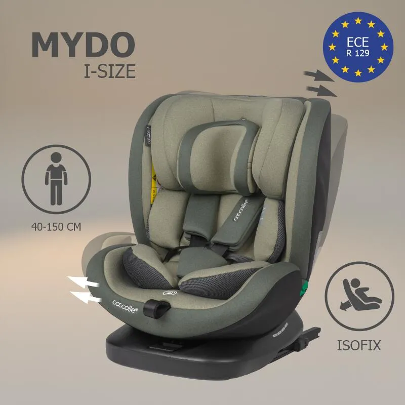 Premium rotating i-Size car seat 40-150 cm Coccolle Mydo Moss Green