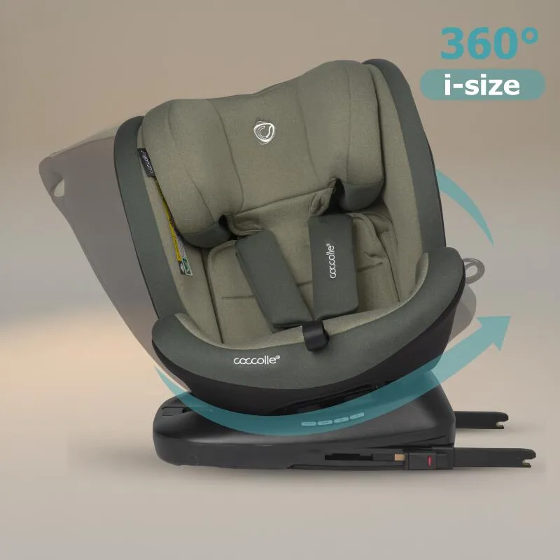 Premium rotating i-Size car seat 40-150 cm Coccolle Mydo Moss Green