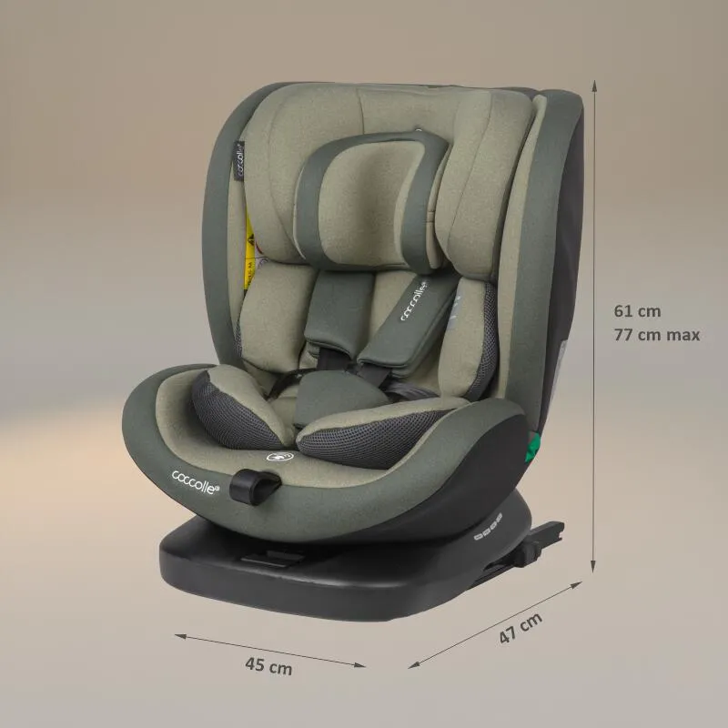 Premium rotating i-Size car seat 40-150 cm Coccolle Mydo Moss Green