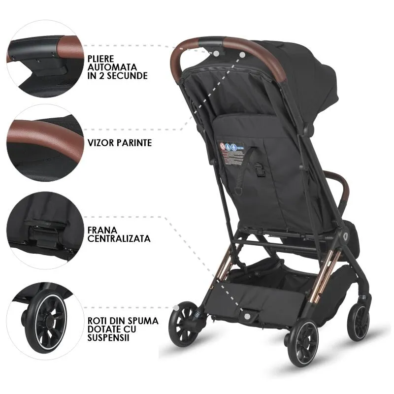 Sport stroller with automatic folding Coccolle Beyla Gold LE