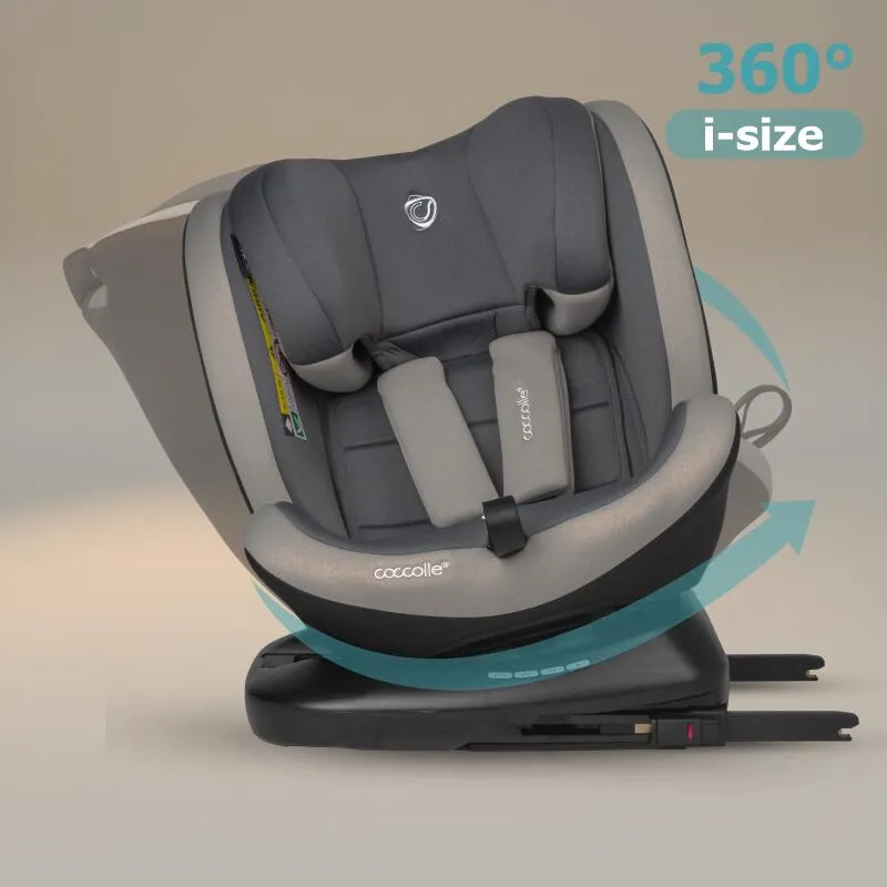 Scaun auto iSize Premium, rotativ 40-150 cm Coccolle Mydo Urban grey
