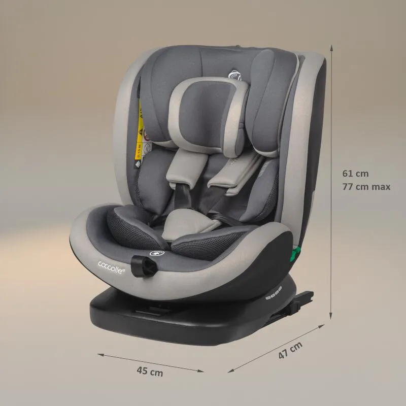 Scaun auto iSize Premium, rotativ 40-150 cm Coccolle Mydo Urban grey