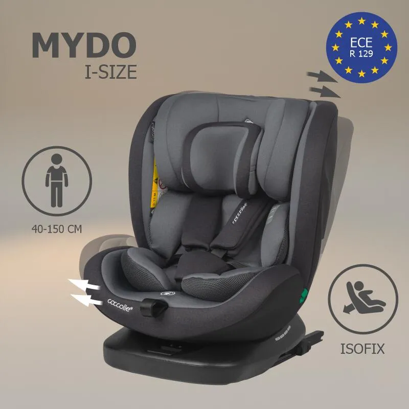 Premium rotating i-Size car seat 40-150 cm Coccolle Mydo Diamond black