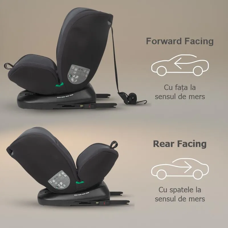 Premium rotating i-Size car seat 40-150 cm Coccolle Mydo Diamond black