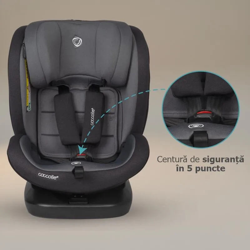 Premium rotating i-Size car seat 40-150 cm Coccolle Mydo Diamond black