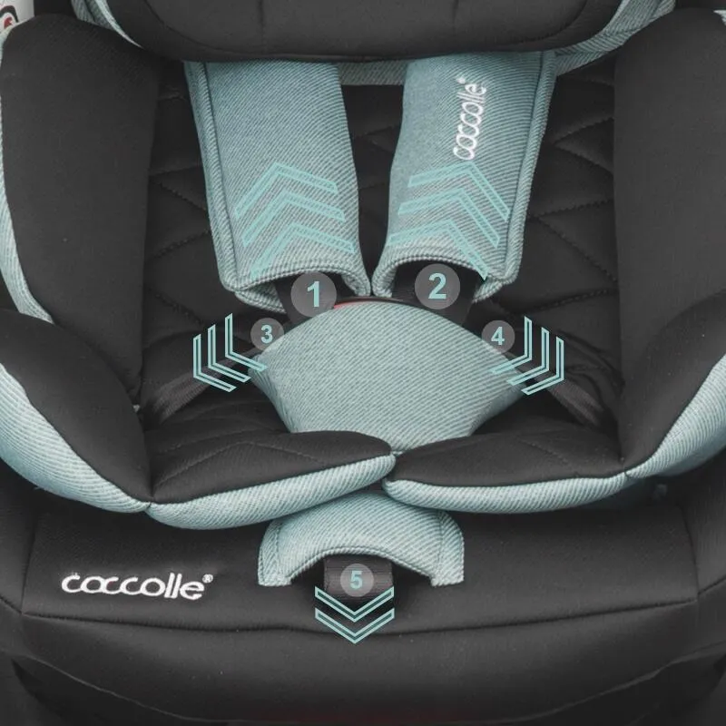 i-Size car seat 40-150 cm Coccolle Vigo Emerald Green