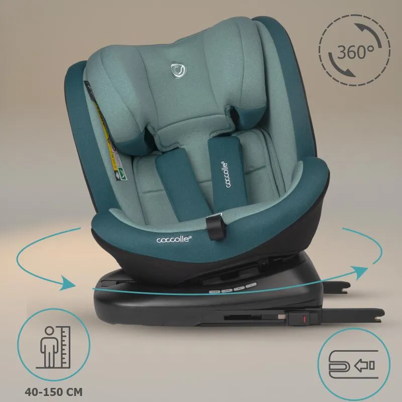 Premium rotating i-Size car seat 40-150 cm Coccolle Mydo Atlantic Blue