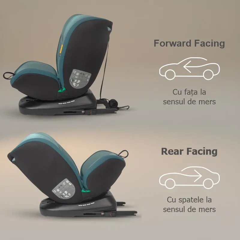 Premium rotating i-Size car seat 40-150 cm Coccolle Mydo Atlantic Blue