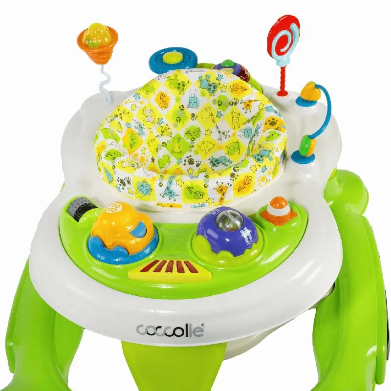 Walker with activity center Coccolle Arlo Green