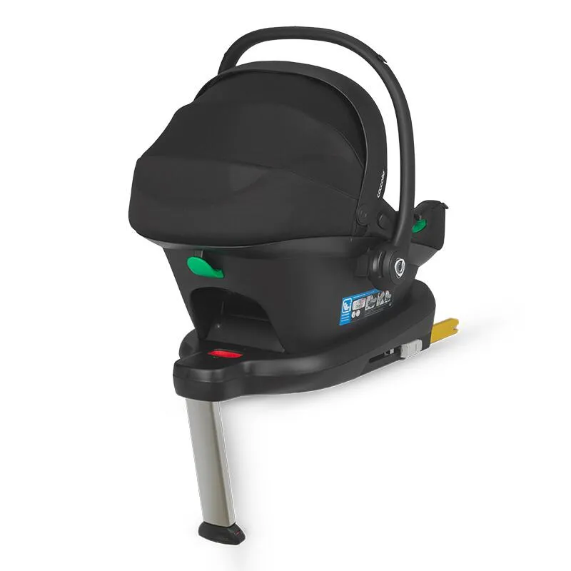 R129-approved infant car seat Coccolle Knox iSize, for children 40-87 cm, Newborn insert and mini headrest in memory foam, Adjustable handle, Compatible with Coccolle Isofix base, Anthracit